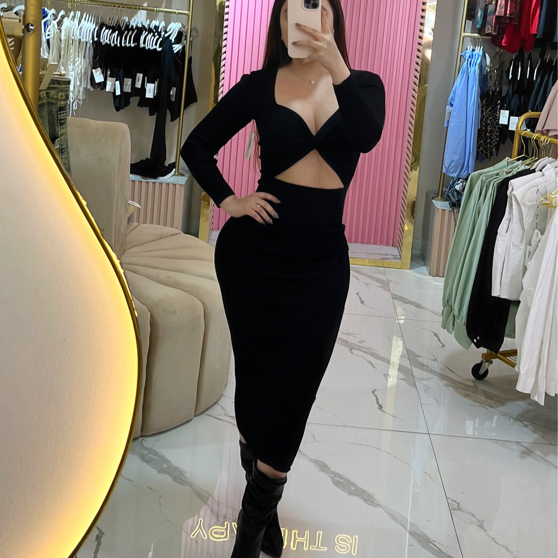 Slit dress
