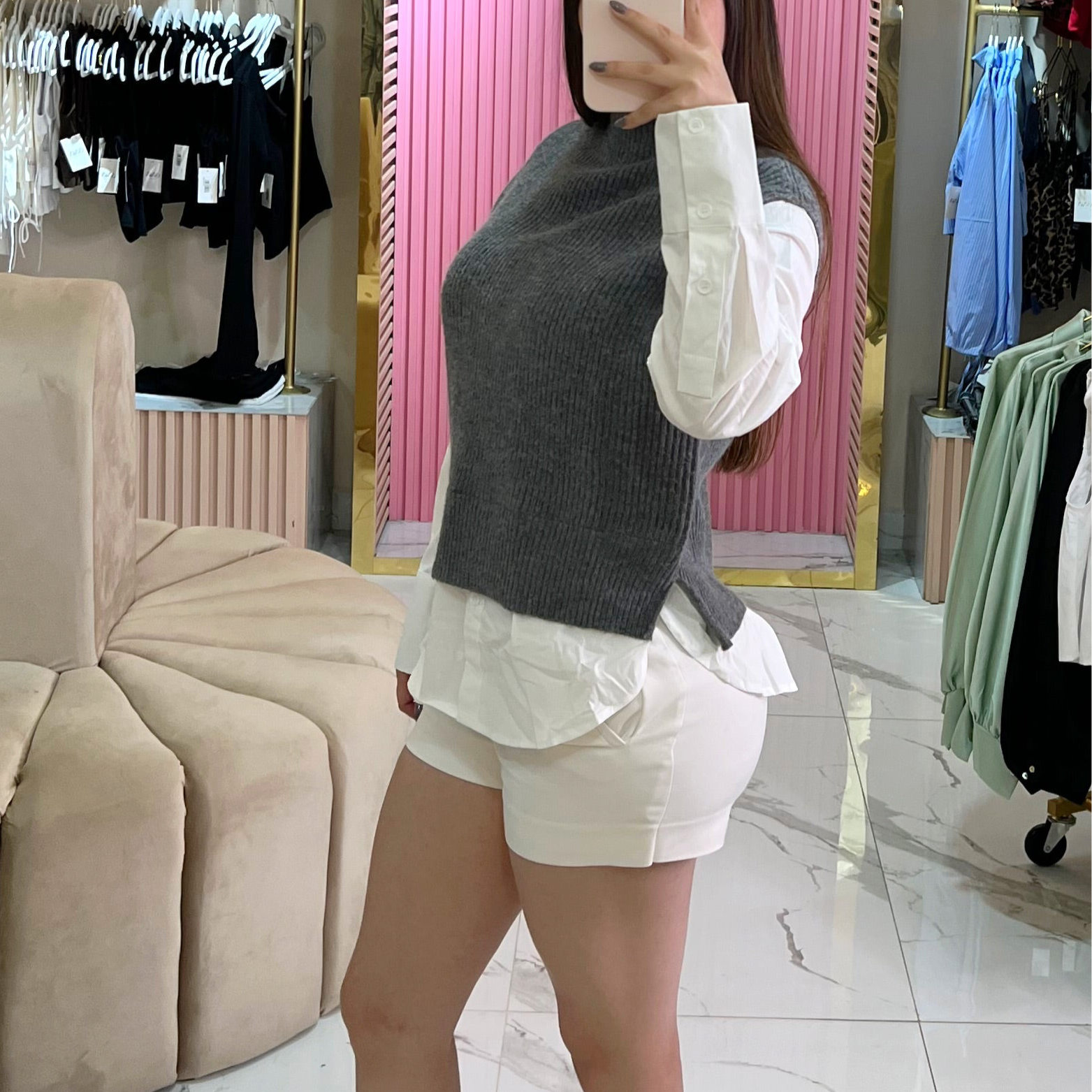 SWEATER + SHIRT COMBO