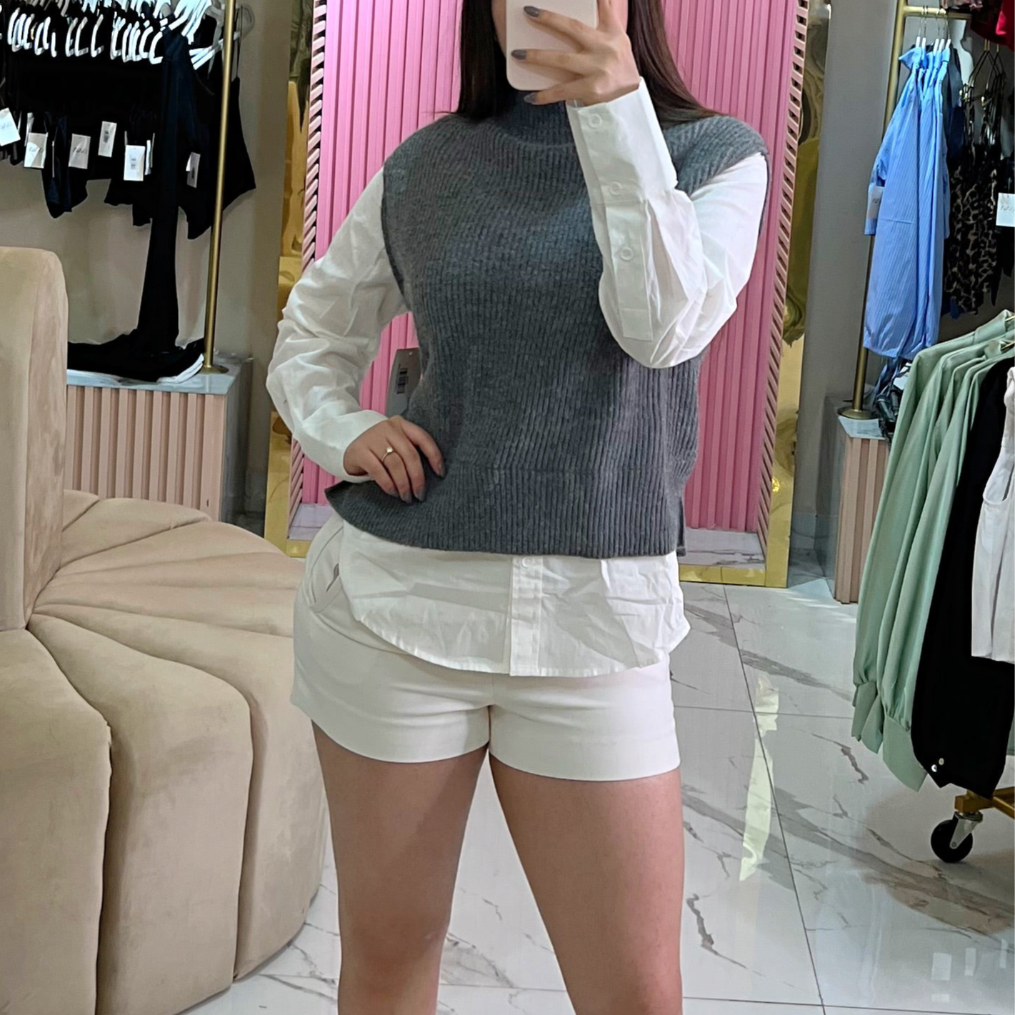 SWEATER + SHIRT COMBO