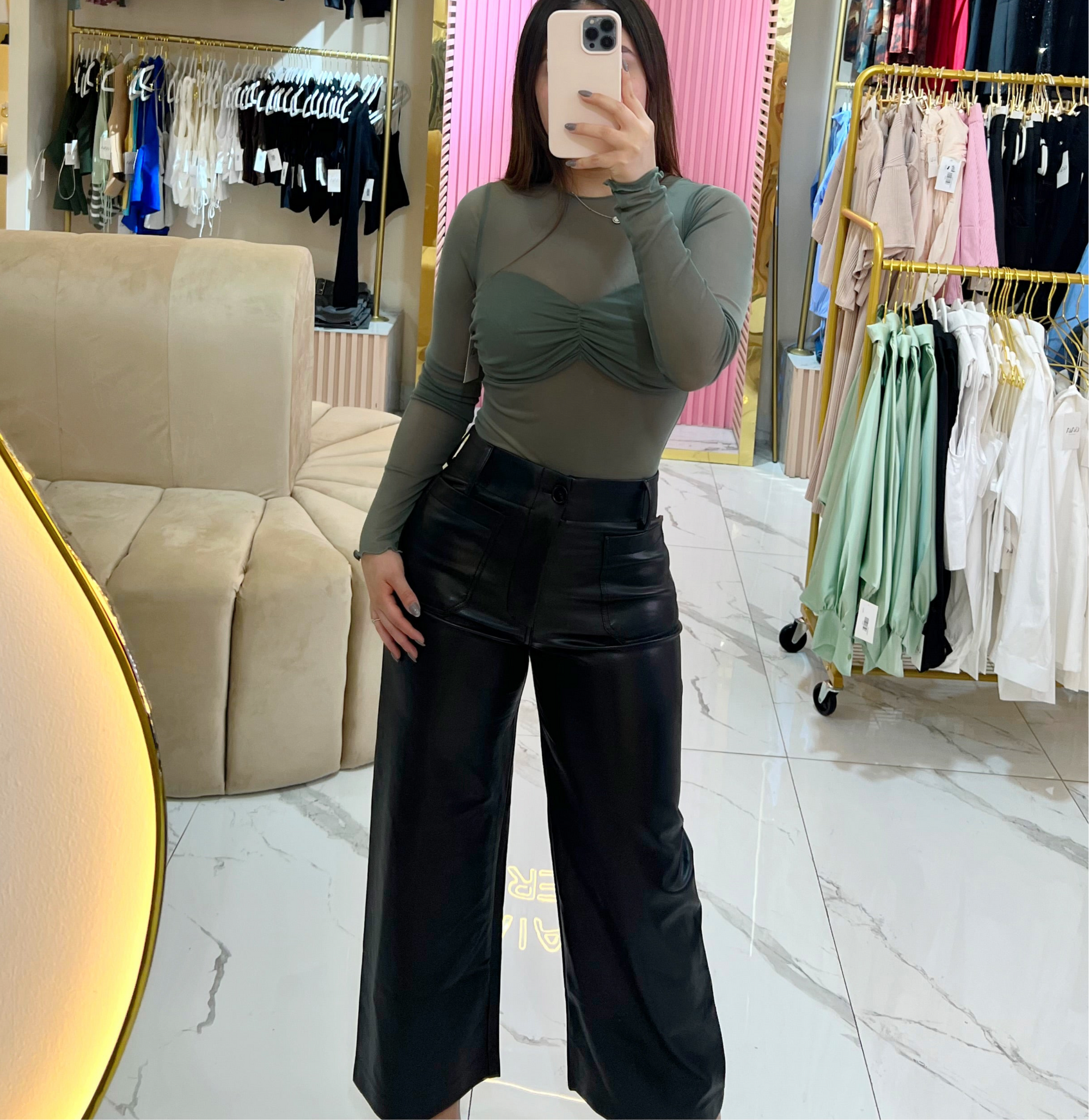 MESH BUST TOP